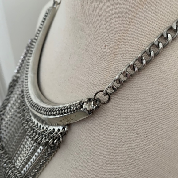 Silver Statement Necklace - Picture 3 of 8